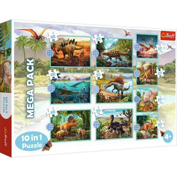 PUZZLE 10W1 TREFL W ŚWIECIE DINOZAURÓW