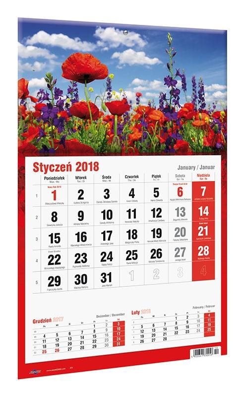 KALENDARZ TRÓJDZIELNY JEDNODZIELNY 2027