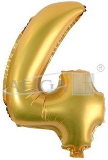 BALONY FOLIOWE CYFERKI ZŁOTE 86CM