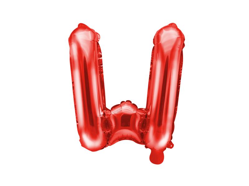 BALON FOLIOWY LITERA W 35CM CZERWONY