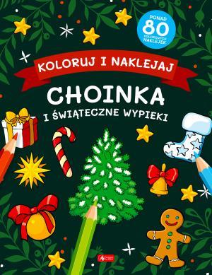 KSIĄŻECZKA KOLORUJ I NAKLEJAJ CHOINKA I ŚWIĄTECZNE WYPIEKI F #ŚWIĘTA