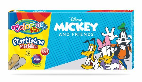 PLASTELINA 12 KOL. / MICKEY / /6/ COLORINO