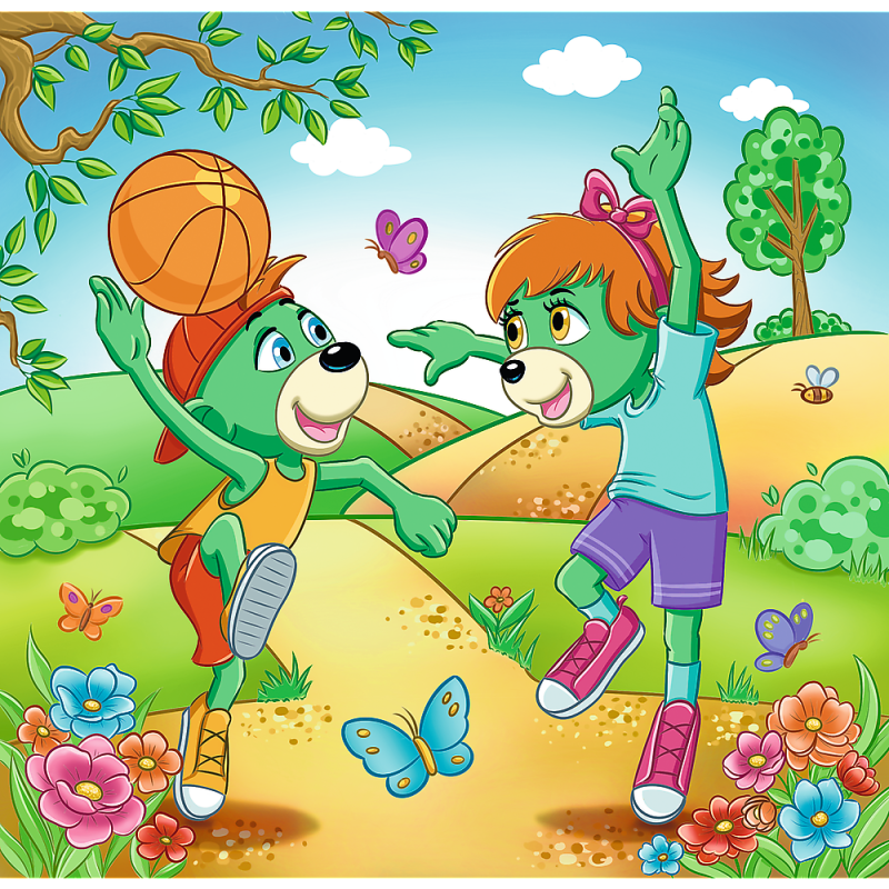 PUZZLE 3W1 TREFL POZNAJ TREFLIKI