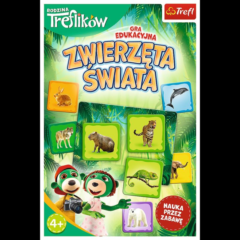 GRA TREFL ZWIERZĘTA ŚWIATA RODZINA TREFLIKÓW