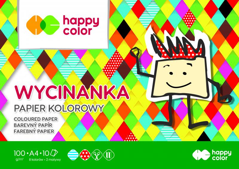 BLOK WYCINANKA A4/10 100G HAPPY COLOR