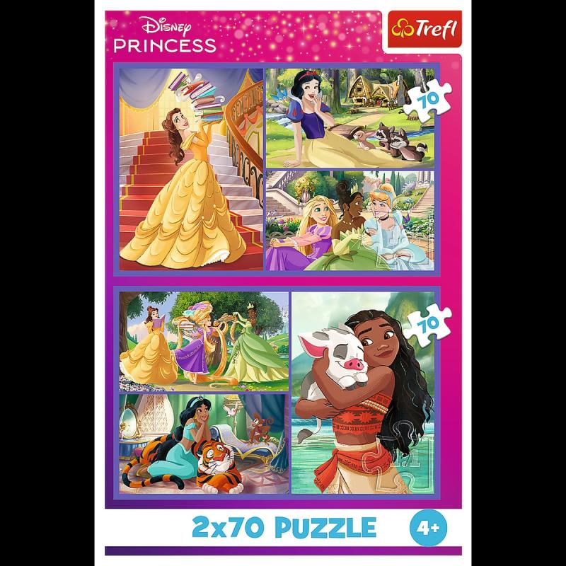 PUZZLE 2X70 TREFL BAJKOWE DNI-KSIĘŻNICZKI