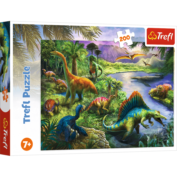 PUZZLE 200 TREFL DRAPIEŻNE DINOZAURY