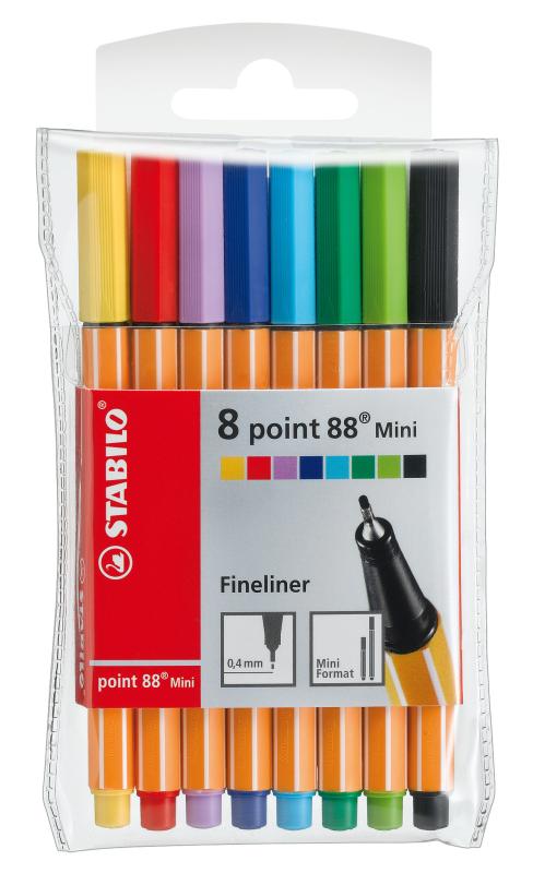 CIENKOPIS STABILO MINI 88 ETUI 8SZT