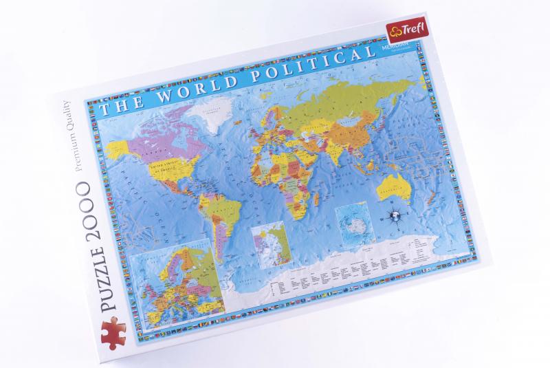 PUZZLE 2000 TREFL POLITYCZNA MAPA ŚWIATA