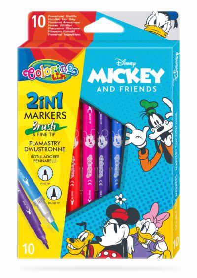 FLAMASTRY DWUSTRONNE 10 KOL. COLORINO / MICKEY / /12/