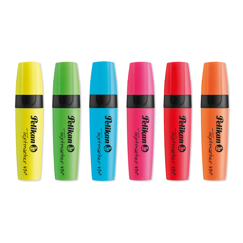 ZAKREŚLACZ PELIKAN 490 6 SZT ETUI