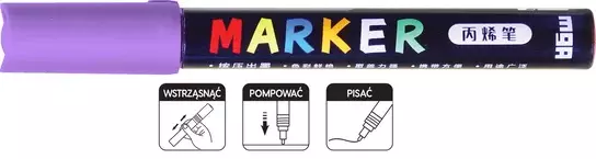 MARKER AKRYLOWY 1-2 MM JASNOFIOLETOWY MG