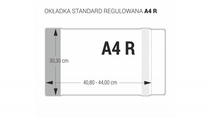 OKŁADKA A4 303 REGULOWANA STANDARD KOD NA SZT. 5907214306711 A'25