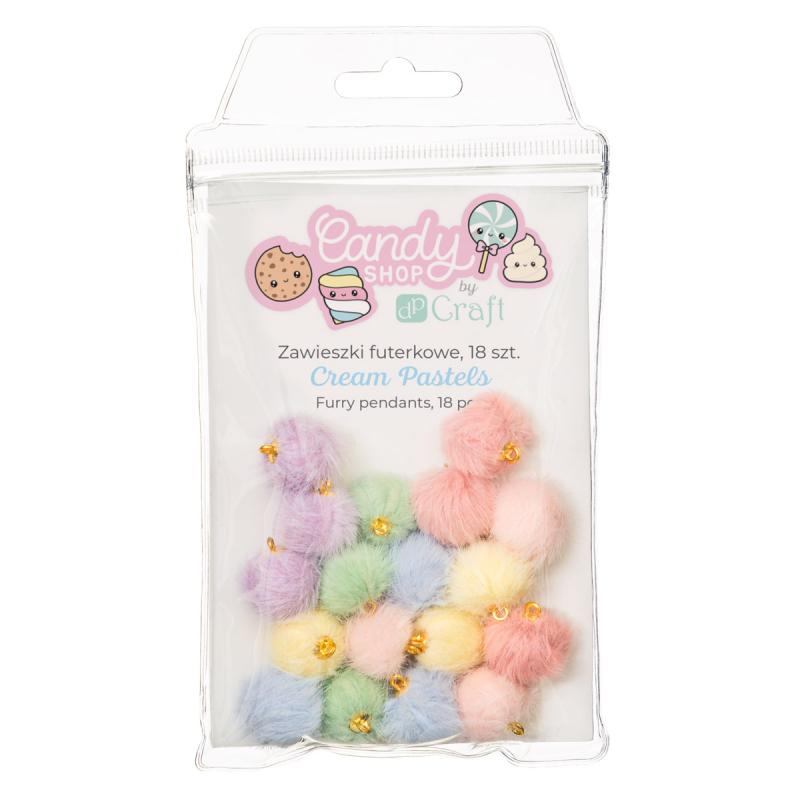 ZAWIESZKI FUTERKOWE, 18 SZT. - CREAM PASTEL