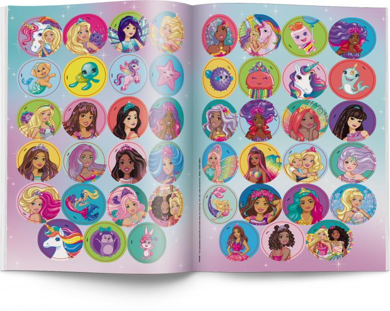 KSIĄŻECZKA BARBIE DREAMTOPIA. KOLOROWANKA WEDŁUG KODU