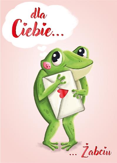 KARNET B6 WALENTYNKI ŻABCIA