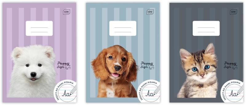 ZESZYT A4/32 = KOLOROWA INTER PUPPY SING 70G