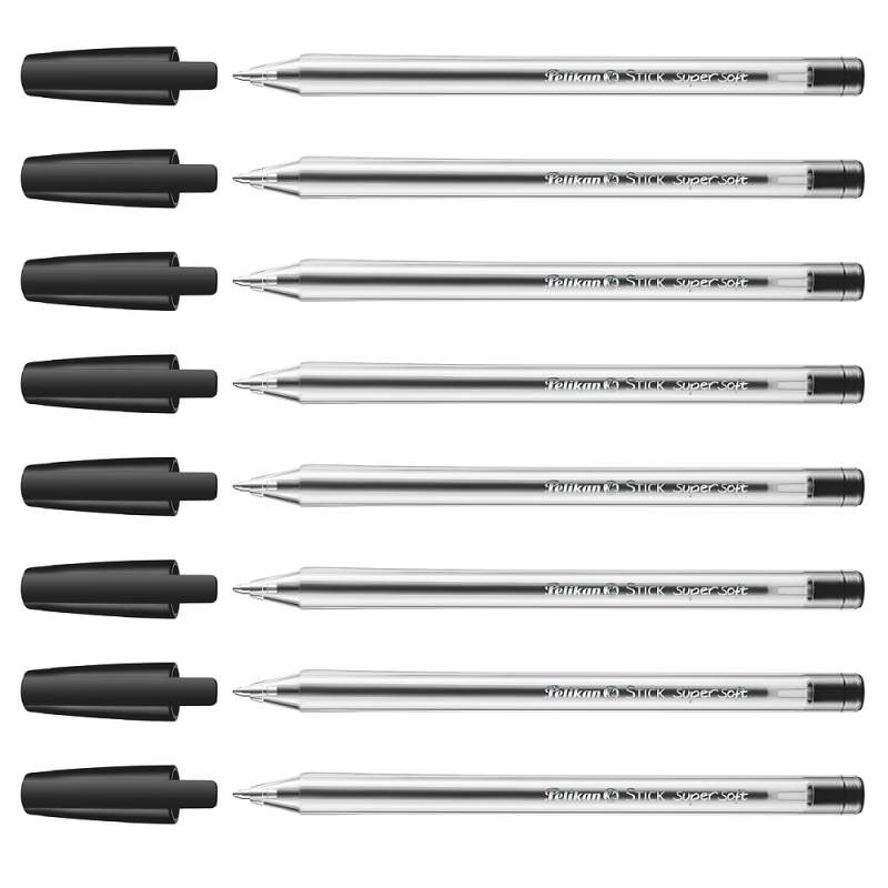 DŁUGOPIS PELIKAN STICK SUPER SOFT K86 CZARNY D50