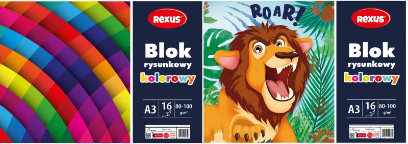 BLOK RYSUNKOWY A3/16 KOLOROWY BENIAMIN