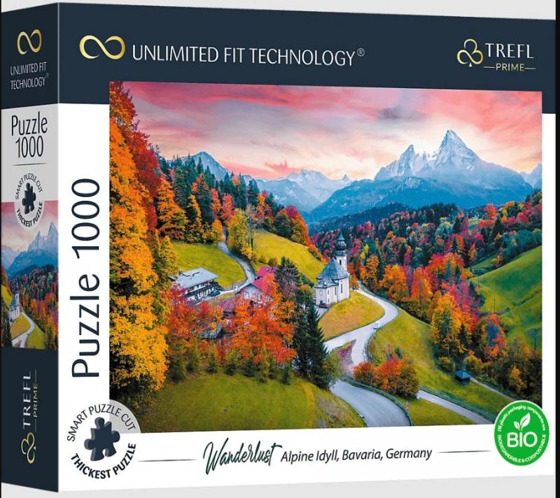 PUZZLE 1000 TREFL U PODNÓŻA ALP BAVARIA NIEMCY