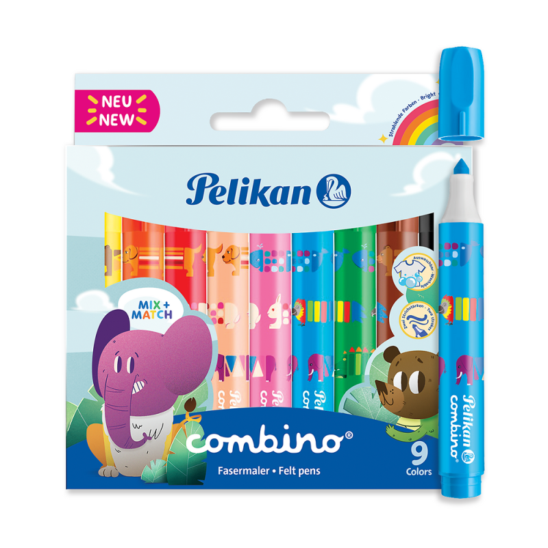 FLAMASTRY 9 PELIKAN COLORELLA SUP COMBIN C41
