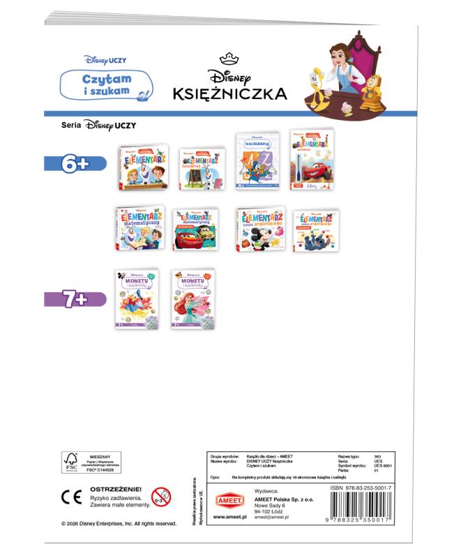 KSIĄŻECZKA DISNEY UCZY MIX. CZYTAM I SZUKAM EDU