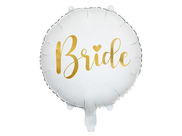 BALON FOLIOWY BRIDE 45CM BIAŁY