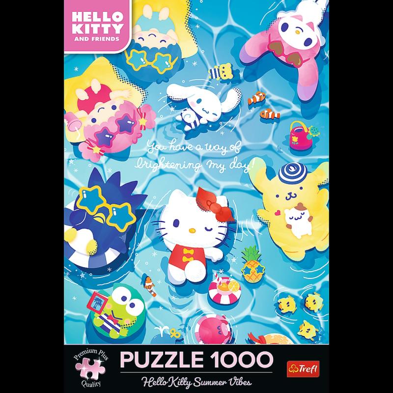 PUZZLE 1000 TREFL HELLO KITTY LETNI RELAKS PREMIUM PLUS