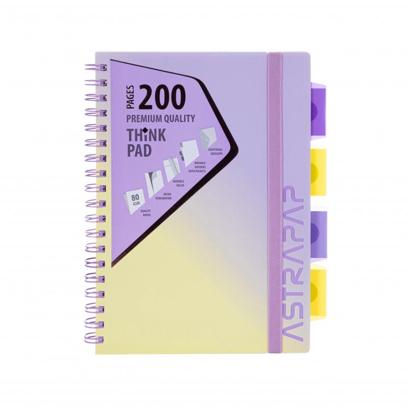 KOŁOZESZYT B5 PP ASTRAPAP OMBRE PASTEL MIX KOL.
