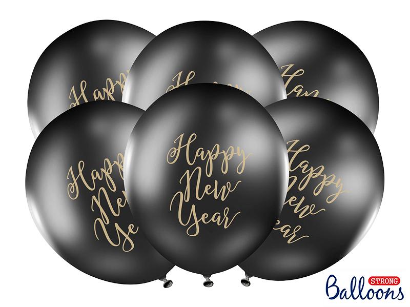 BALONY STRONG HAPPY NEW YEAR PASTEL BLACK