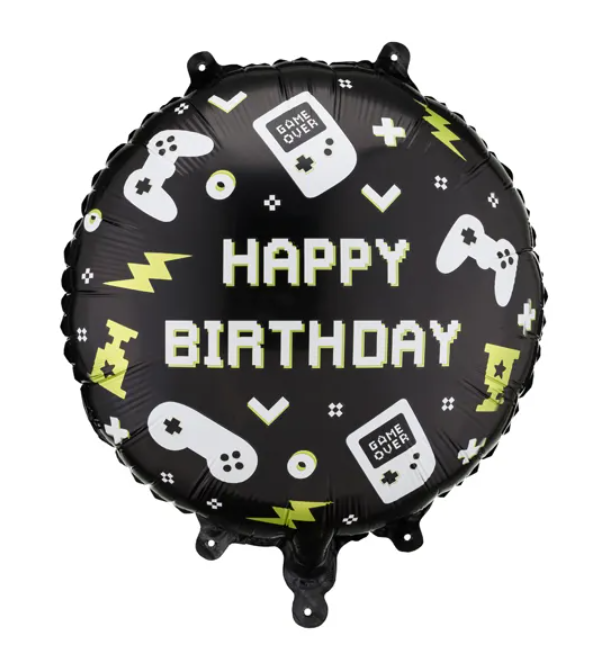 BALON FOLIOWY PASTYLKA HAPPY BIRTHDAY 35X35CM MIX