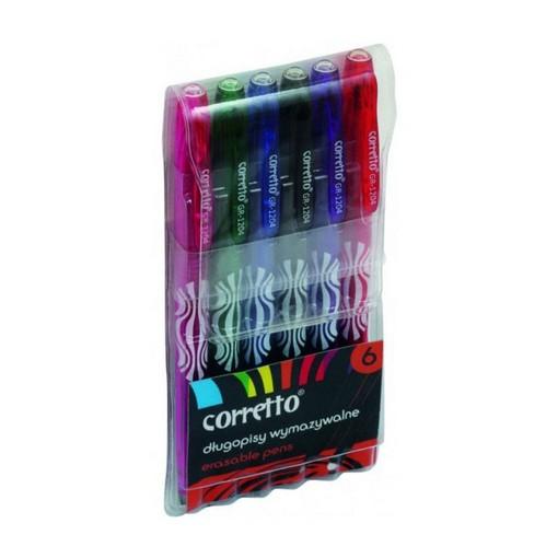 DŁUGOPIS WYMAZYW CORRETTO 6 KOL GR-1204