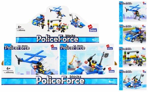KLOCKI KONSTRUKTOR ALLEBLOX POLICJA 96-104 ELEMENTY