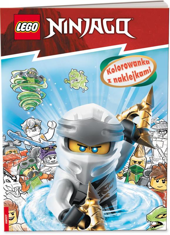 KSIĄŻECZKA LEGO NINJAGO. KOLOROWANKA Z NAKLEJKAMI