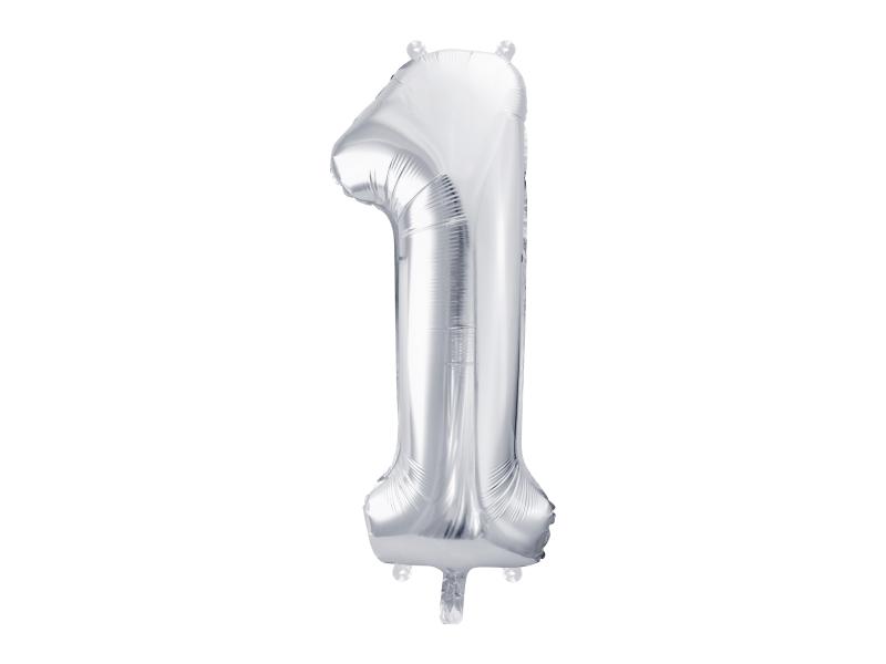 BALON FOLIOWY 1 86CM SREBRNY