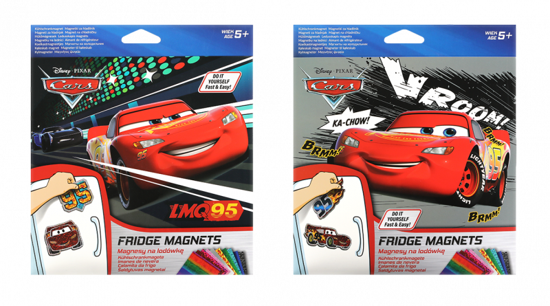 MAGNES NA LODÓWKĘ - MIX 2 WZORÓW CARS DISNEY CORE