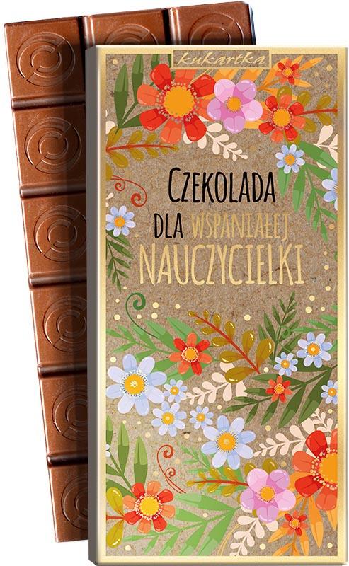 CZEKOLADY 100G KUKARTKA NAUCZYCIEL