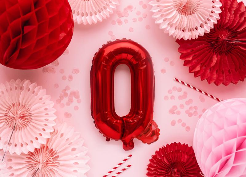 BALON FOLIOWY LITERA Q 35CM CZERWONY