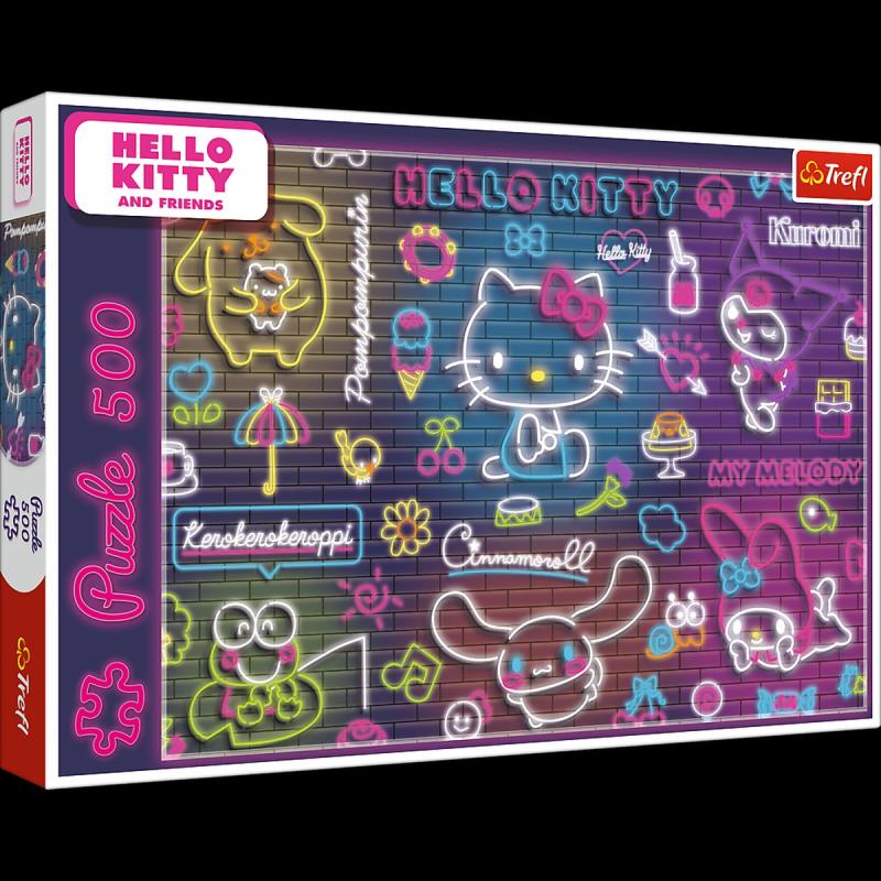 PUZZLE 500 TREFL NEON HELLO KITTY