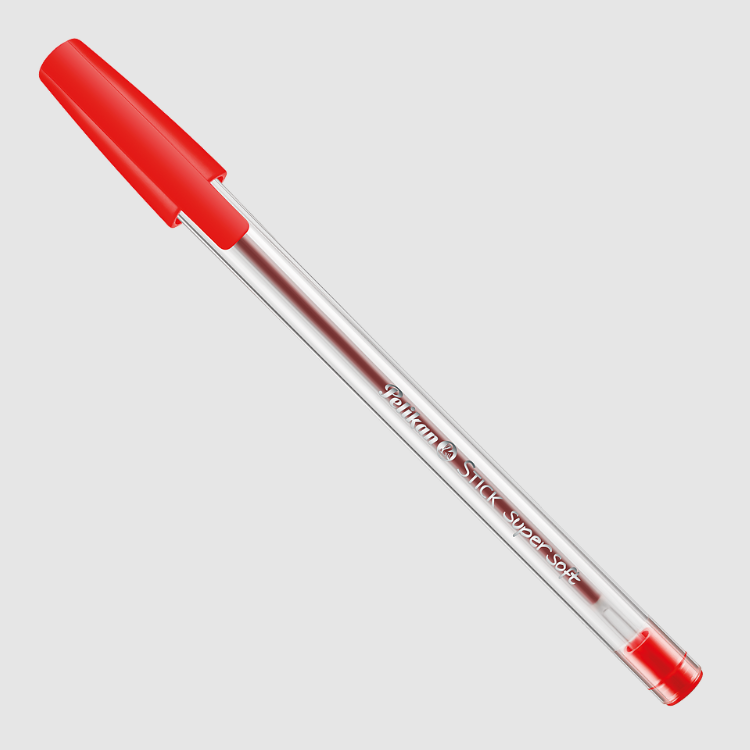 DŁUGOPIS PELIKAN STICK SUPER SOFT K86 CZERWONY D50