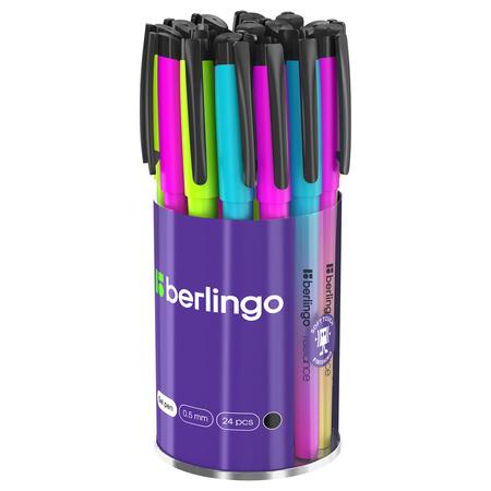 DŁUGOPIS BERLINGO ŻELOWY ZE SKUWKĄ RADIANCE CZARNY 0,5 A/24