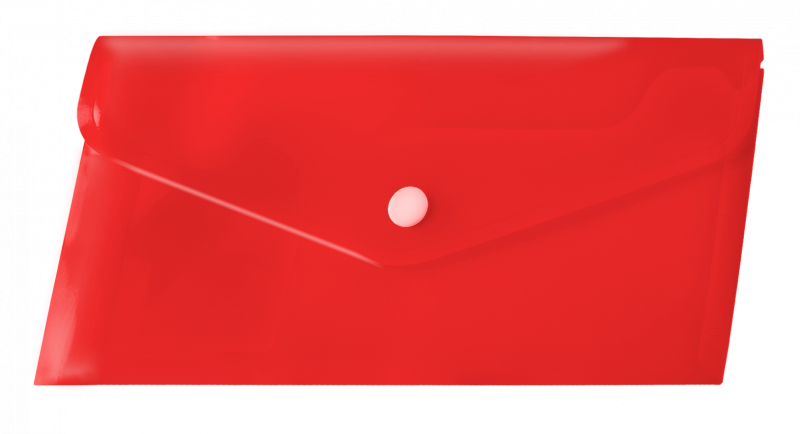 KOPERTA PP DL NA ZATRZASK CZERWONA