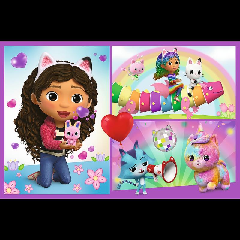 PUZZLE 2X70 TREFL BAW SIĘ Z GABBY