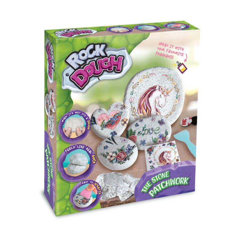 ZESTAW KREATYWNY ROCK DOUGH KAMIENNE OZDOBNE MAGNESY UNICORN STRIGO