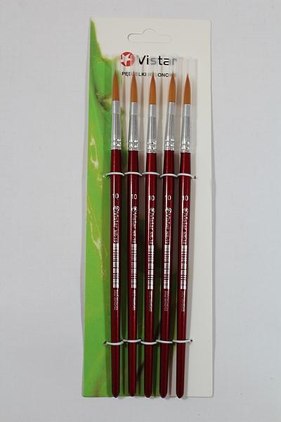 PĘDZELKI NYLONOWE 5 SZT/ NR-10