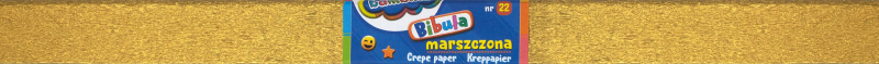 BIBUŁA MARSZCZONA 50X200 ZŁOTA 22