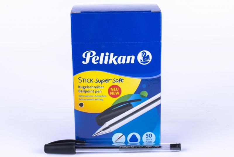 DŁUGOPIS PELIKAN STIC SUPER SOFT K86 CZARNY A/50