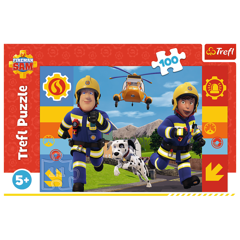 PUZZLE 100 TREFL ZAWSZE POMOCNY STRAŻAK SAM