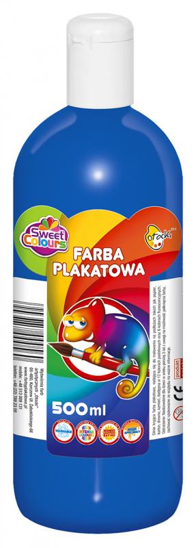 FARBA PLAKATOWA OTOCKI 500ML CIEMNONIEBIESKA