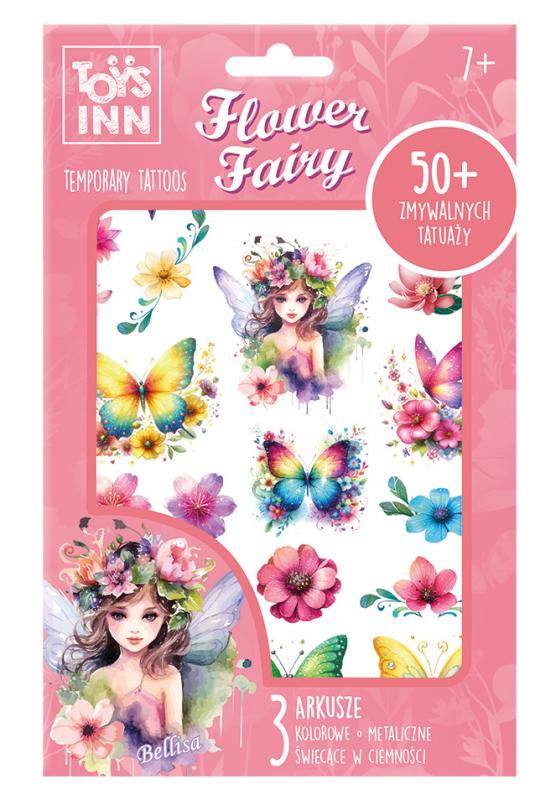 TATUAŻE NA PRZEDMIOT FLOWER FAIRY MIX 24SZT DISPLAY BEAUTY